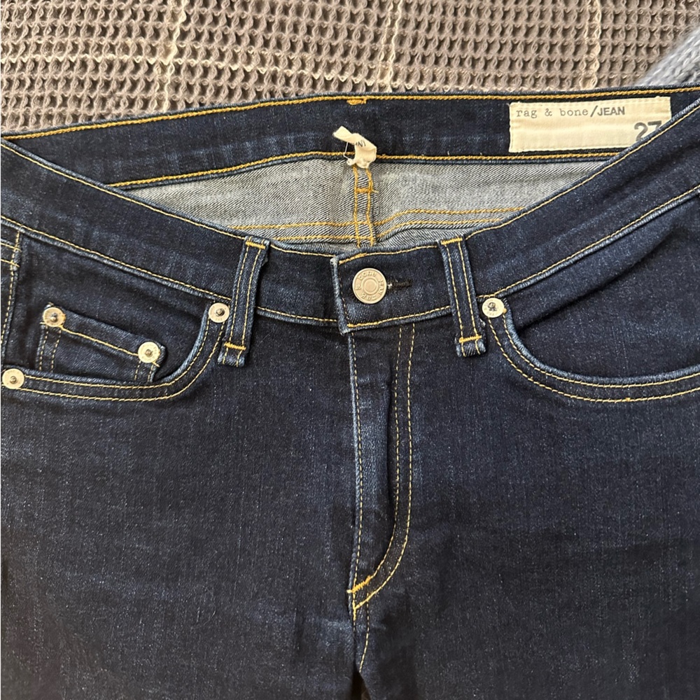 RAG & BONE | Low-Rise Skinny Jeans | Dark Wash | Size 27 - Picture 2 of 2